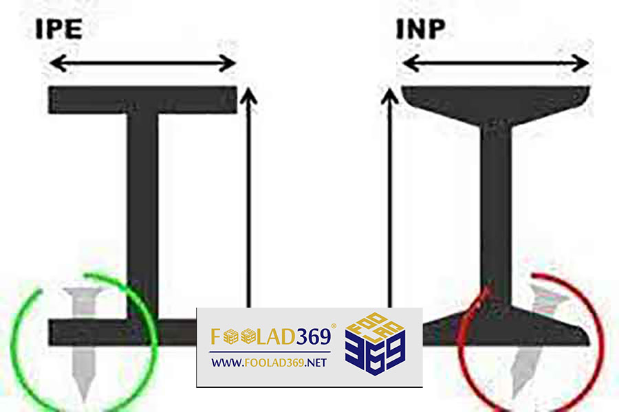 تفاوت تیرآهن IPE و INP